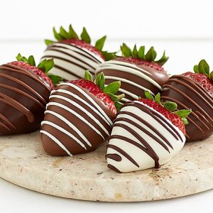 画像2: Full Dozen Gourmet Dipped Swizzled Strawberries