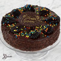 Happy Birthday Chocolate Mousse Torte with Belgian Chocolate Plaque