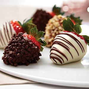 画像2: Dipped Cheesecake Trio & Half Dozen Fancy Strawberries