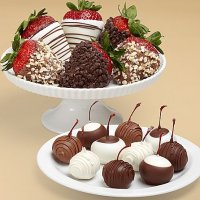 10 Dipped Cherries & Half Dozen Fancy Strawberries