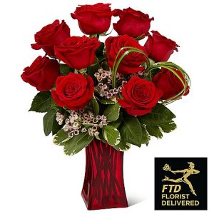 画像1: Rush of Romance Red Rose Bouquet(Premium)