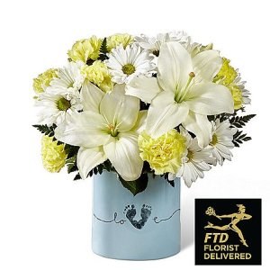 画像1: Tiny Miracle New Baby Boy Bouquet (Standard)