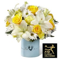 Tiny Miracle New Baby Boy Bouquet ( Premium )