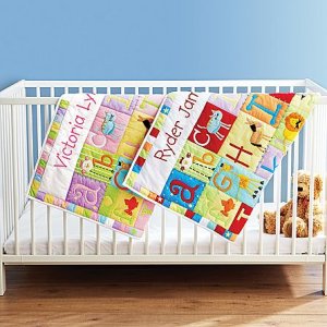 画像1: Baby Alphabet Quilt