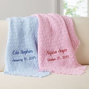 画像1: Honeycomb Cotton Baby Blankets