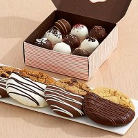 4 Dipped Cookies & 9 Assorted Cake Truffles