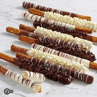 12 Hand-Dipped Caramel Pretzel Rods