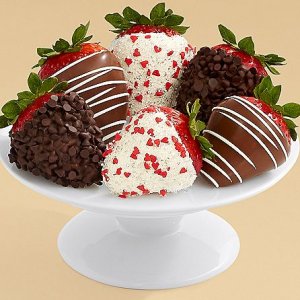 画像1: Half Dozen Gourmet Dipped Valentine's Strawberries
