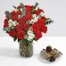 画像1: Ultimate Two Dozen Red Roses with 6 Fancy Strawberries (1)