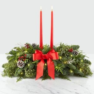 画像1: 20 inch Deck the Halls Centerpiece with Lights