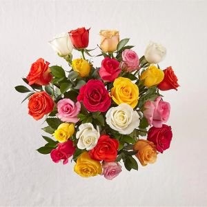画像3: Mixed Roses(24 Roses With Vase)