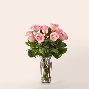 画像1: Long Stem Pink Rose Bouquet(STANDARD)