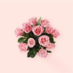 画像2: Long Stem Pink Rose Bouquet(STANDARD)