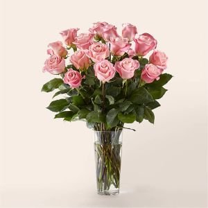 画像1: Long Stem Pink Rose Bouquet(PREMIUM)