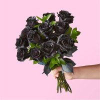 Black Roses Bouquet(12 Black Roses No Vase)