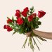 画像2: Red Rose Bouquet (12 Red Roses with Glass Vase) (2)