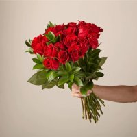 Red Rose Bouquet (24 Red Roses no Vase)