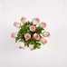 画像3: Pink Champagne Rose Bouquet with Red Vase (12 Pink Roses With Red Vase) (3)