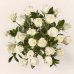 画像3: Moonlight White Rose Bouquet (24 White Roses with Vase) (3)