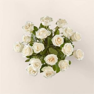 画像2: Long Stem White Rose Bouquet(DELUXE)