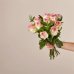 画像2: Pink Champagne Rose Bouquet with Red Vase (12 Pink Roses With Red Vase) (2)