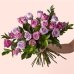 画像2: Hearts on Your Sleeve Bouquet(24 Lavender Roses With Vase) (2)