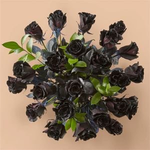 画像2: Black Roses Bouquet(24 Black Roses No Vase)