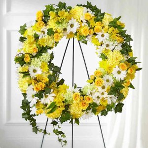 画像1: Golden Remembrance Wreath