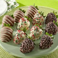 Holiday Belgian Chocolate Covered Strawberries