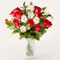 Santa Baby Rose Bouquet(24 Roses)
