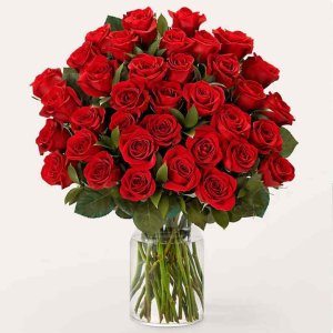 画像1: Three Dozen Long Stem Red Roses