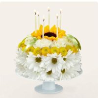 Birthday Smiles Floral Cake