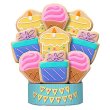 画像1: Birthday Celebration 9 Piece Cookie Bouquet (1)