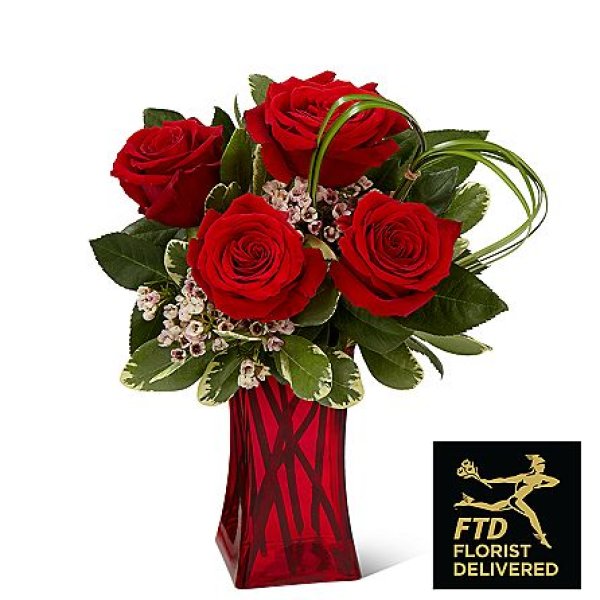 画像1: Rush of Romance Red Rose Bouquet(Standard) (1)