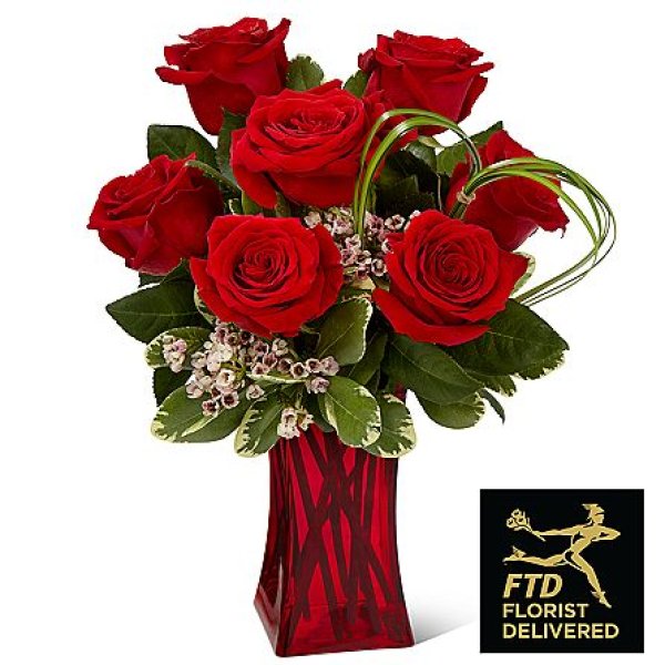 画像1: Rush of Romance Red Rose Bouquet(Deluxe) (1)