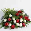 画像2: 20 Christmas Tulips with Fresh Douglas Fir (2)