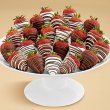 画像1: Two Full Dozen Gourmet Dipped Swizzled Strawberries (1)