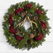 画像1: 22 inch Holiday Glam Wreath with Lights (1)