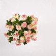 画像3: Pink Champagne Rose Bouquet with Red Vase (24 Pink Roses With Red Vase) (3)