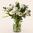 画像1:  Vision in Ivory Rose and Calla Lily Bouquet(Deluxe ) (1)