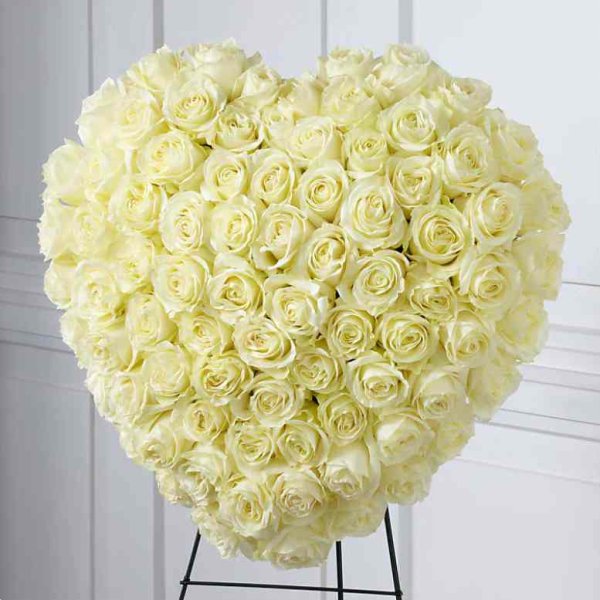 画像1: Elegant Remembrance Standing Heart (1)