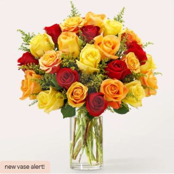 画像1: Sunlit Fall Rose Bouquet (1)