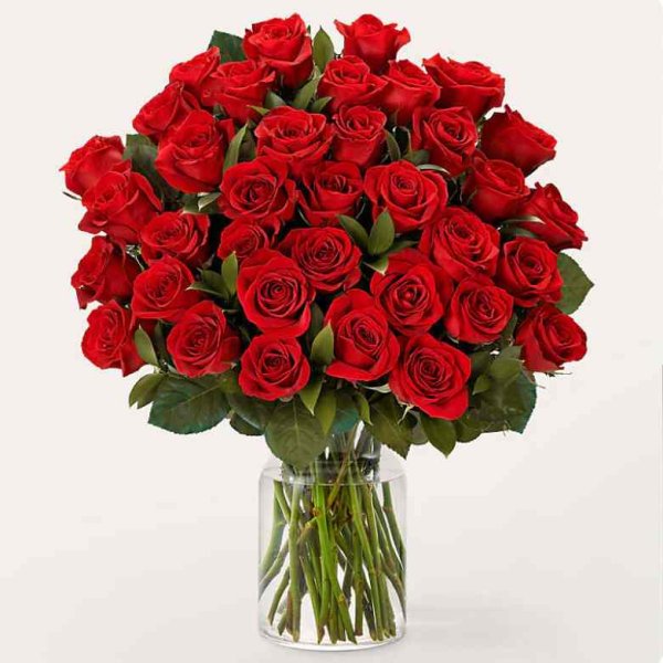 画像1: Three Dozen Long Stem Red Roses (1)
