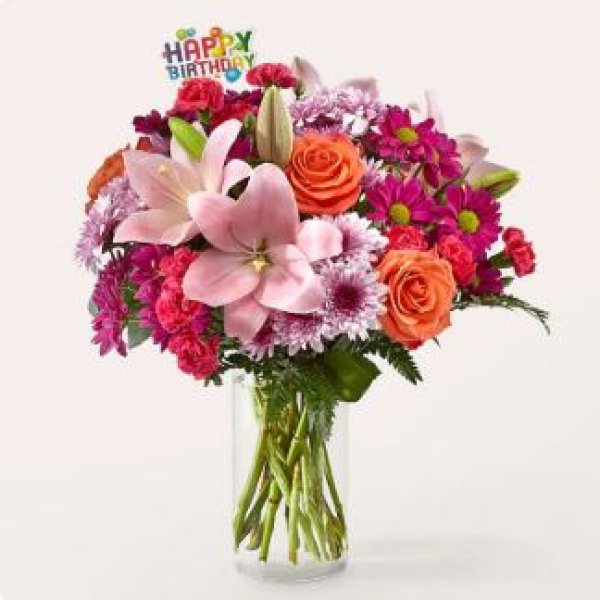 画像1: Light of My Life Bouquet & Happy Birthday Topper(Deluxe) (1)