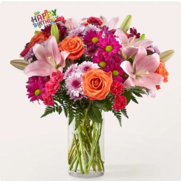 画像1: Light of My Life Bouquet & Happy Birthday Topper ( Premium ) (1)