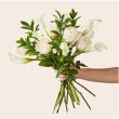 画像2:  Vision in Ivory Rose and Calla Lily Bouquet(Deluxe) 花瓶付き (2)
